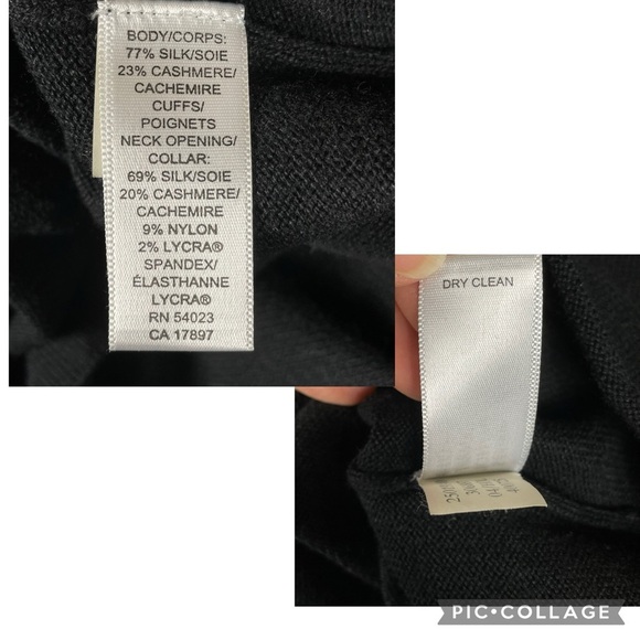 Banana Republic Silk Cashmere Quarter Zip Elbow-Patch Collegiate Sweater Sz M - Picture 4 of 14